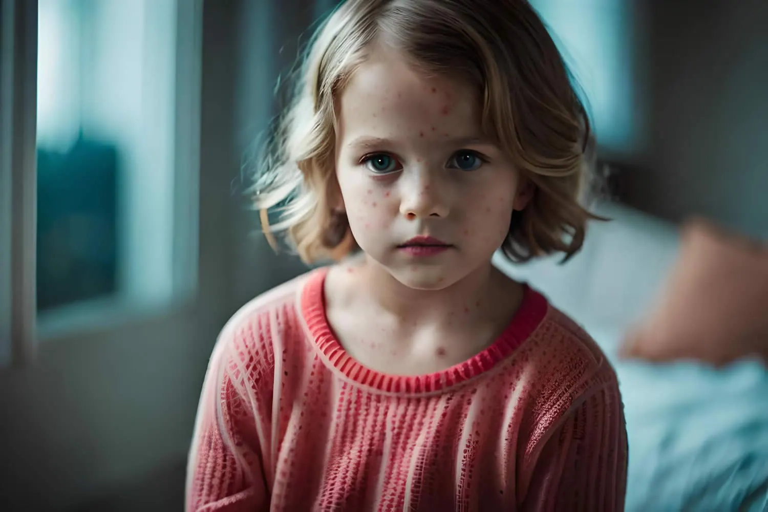 medical dermatology woman chickpox-on-young-girl